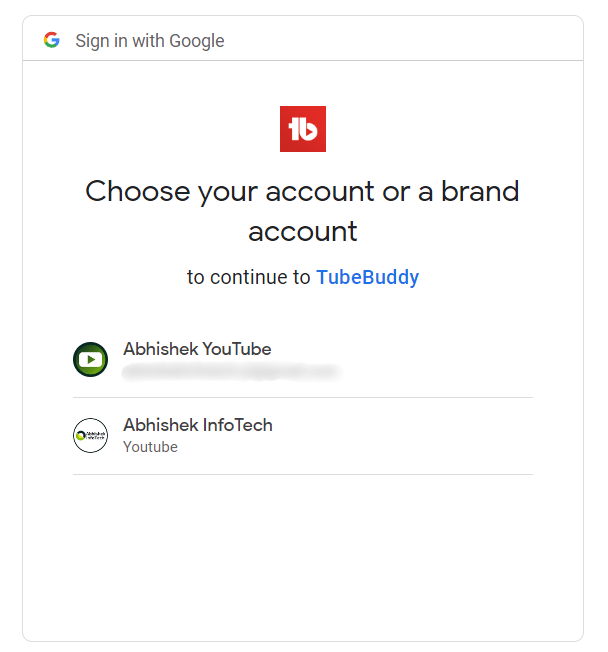 Choose a YouTube Channel From the Brand Account